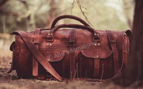 Bjarke – læder messenger duffel taske