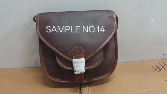 RUNA Vintage Saddle Bag – Cognac Brown