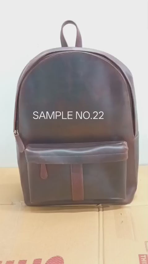 BLOMST Læderrygsæk